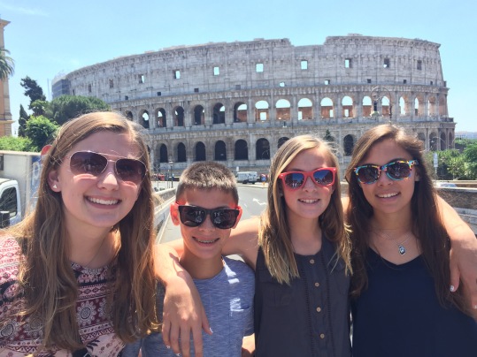 Cousins at the Coloseum